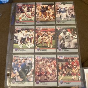 NFL football pro set trading cards Super Bowl supermen mixed lot